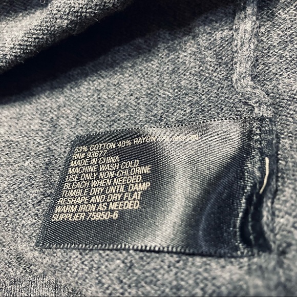 ❤️‍🔥 (5/20) NWT Worthington Dark Gray Cardigan Size Petite Small - Picture 5 of 7